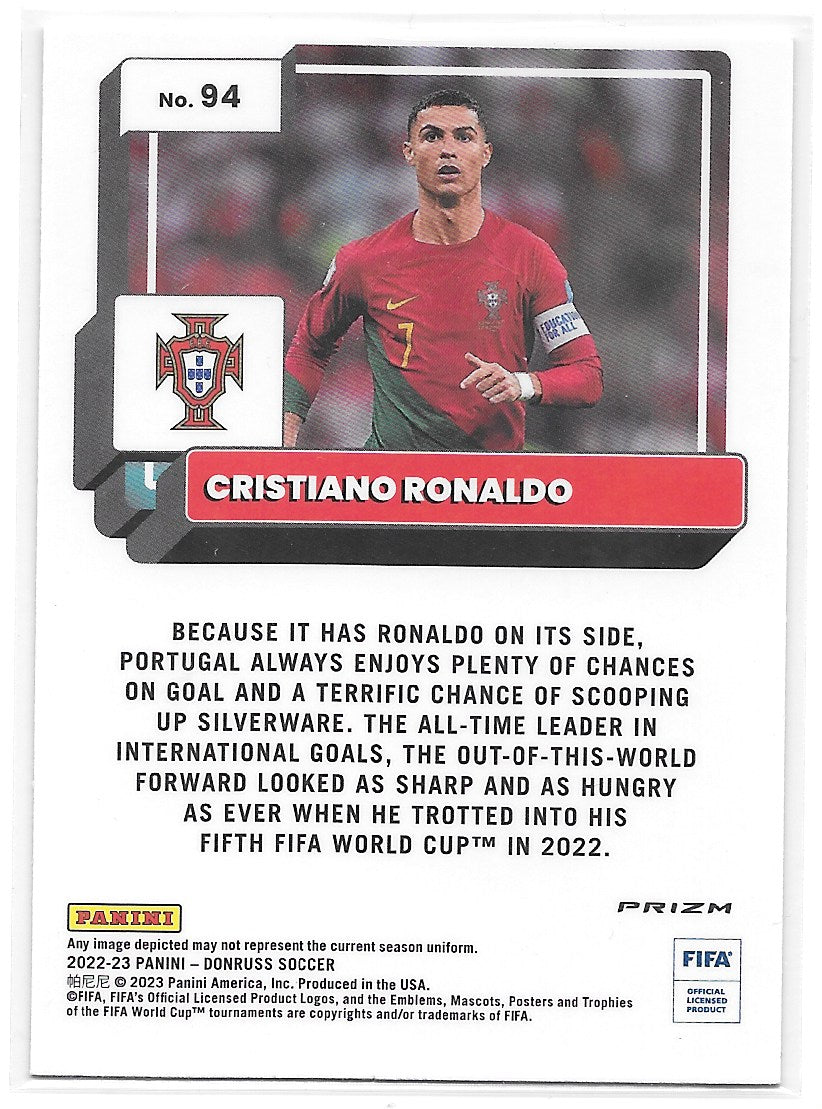 Cristiano Ronaldo (Portugal) Optic Holo Panini Donruss Soccer 22-23