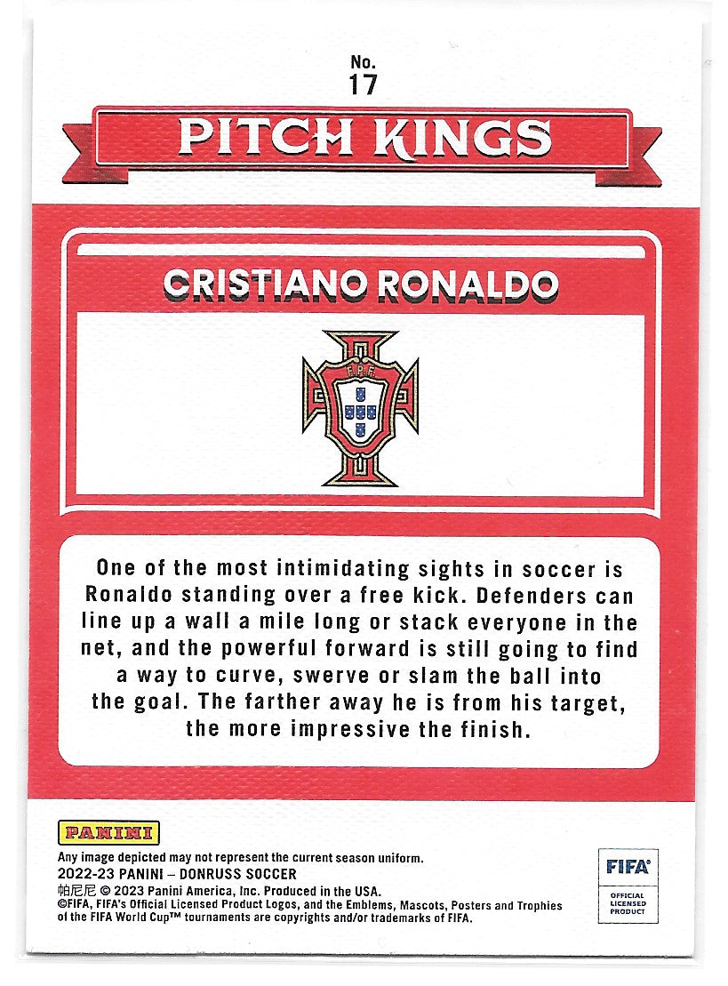 Cristiano Ronaldo (Portugal) Pitch Kings Panini Donruss FIFA 22-23