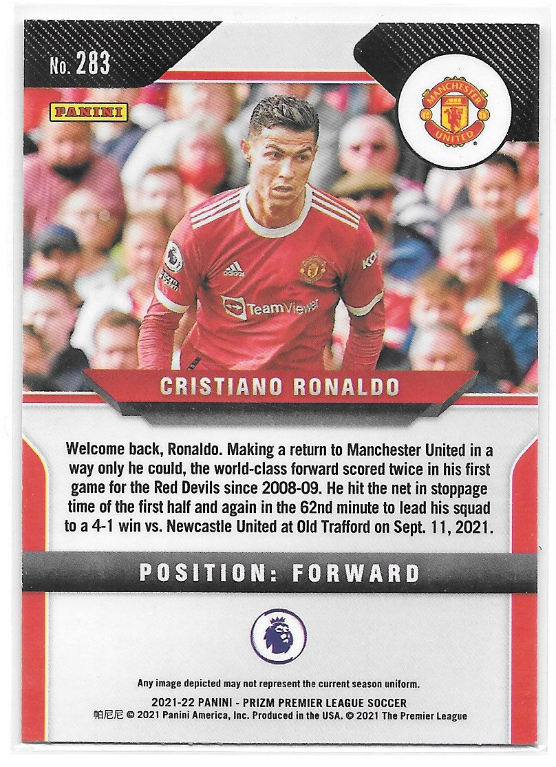 Cristiano Ronaldo (Manchester United) Base Panini Prizm Premier League 21-22