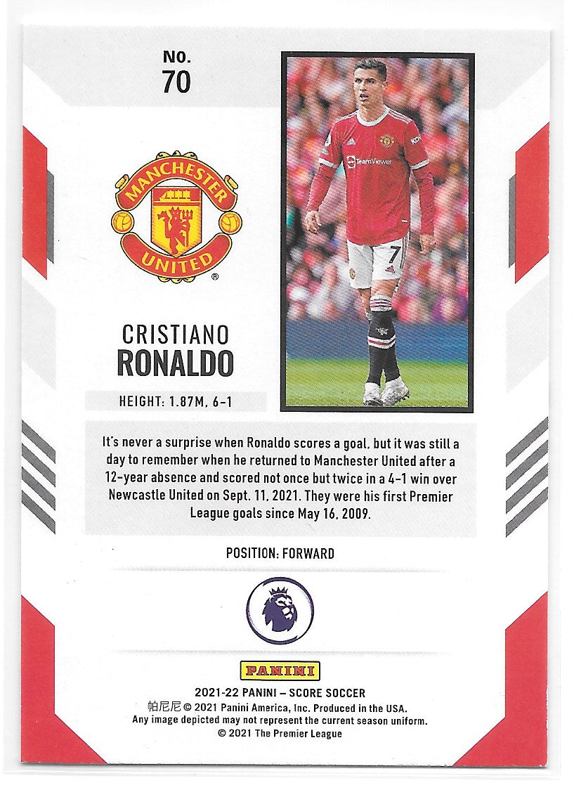 Cristiano Ronaldo (Manchester United) Base Panini Score Premier League 21-22