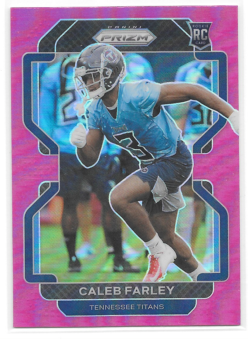 Caleb Farley (Tennessee Titans) Pink Prizm RC Panini Prizm Football 2021