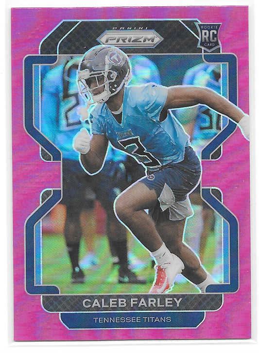 Caleb Farley (Tennessee Titans) Pink Prizm RC Panini Prizm Football 2021