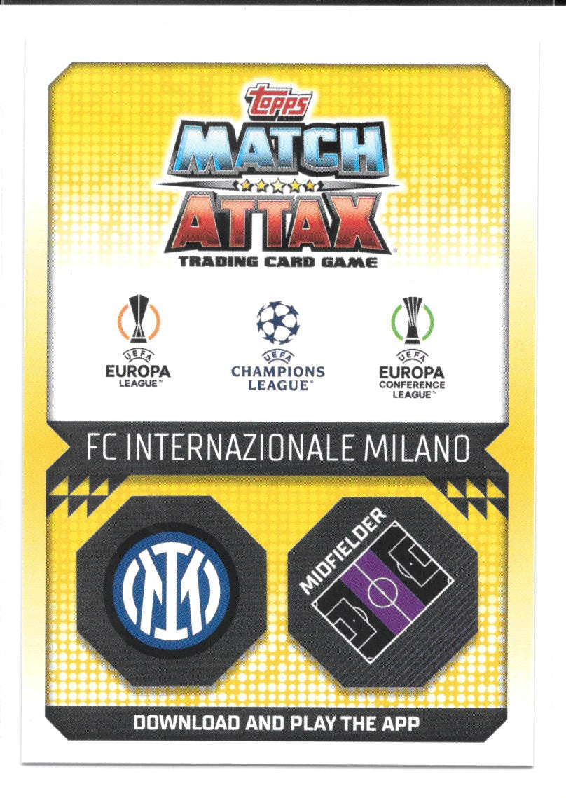 Hakan Calhanoglu (FC Internazionale Milano) Crystal Blue Headline Hero Match Attax 2023