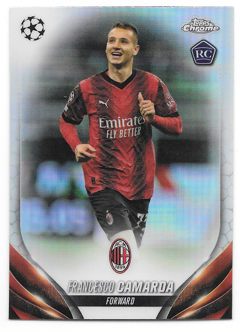 Francesco Camarda (AC Milan) Refractor RC Topps Chrome UCC 23-24