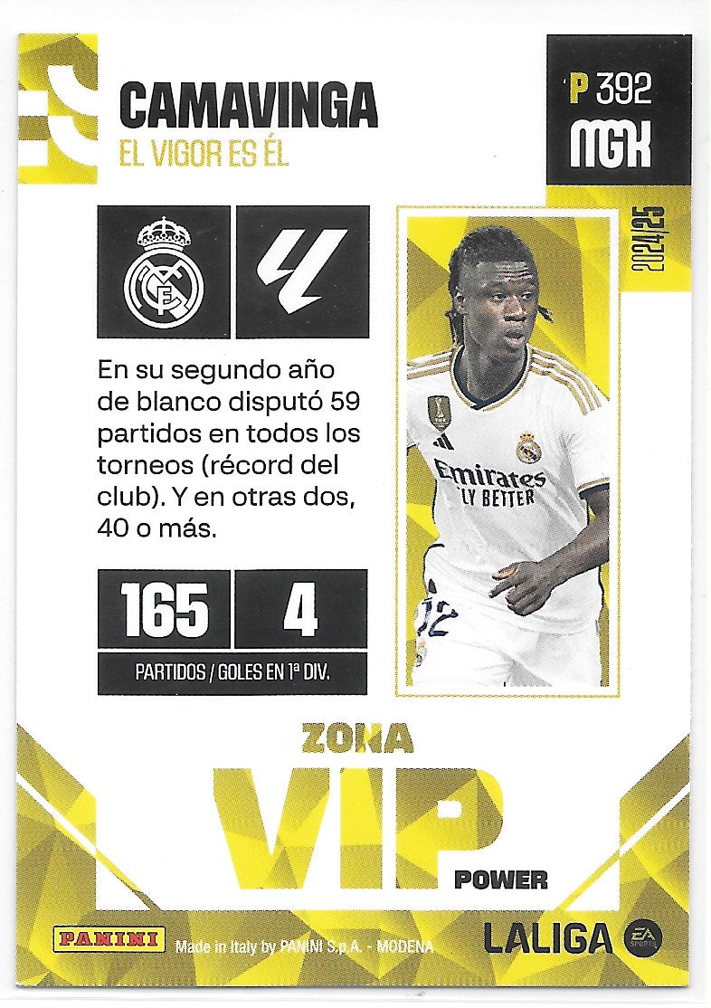 Eduardo Camavinga (Real Madrid CF) Zona VIP Power Panini La Liga MegaCracks 24-25