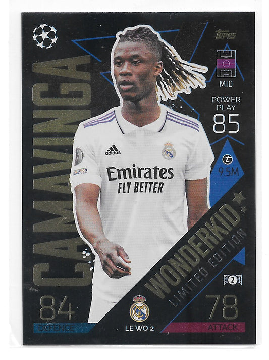 Eduardo Camavinga (Real Madrid CF) Wonderkid Limited Edition Match Attax 22-23