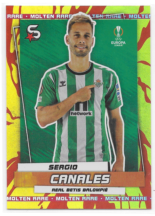 Sergio Canales (Real Betis) Molten Rare Topps SuperStars 22-23