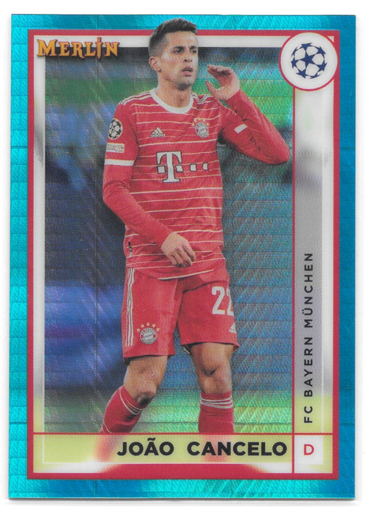 Joao Cancelo (FC Bayern Munchen) Aqua Prism Refractor Topps Merlin Chrome UCC 22-23