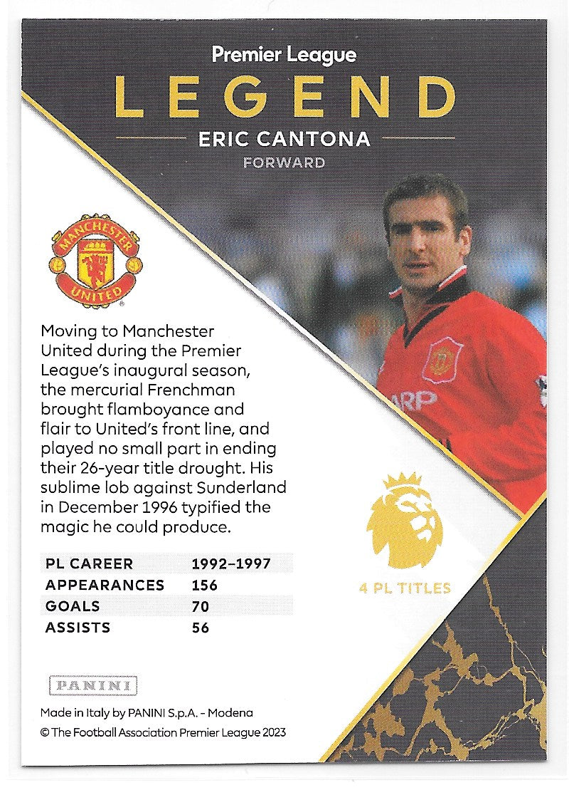 Eric Cantona (Manchester United) Legend Panini Premier League Adrenalyn XL 2024