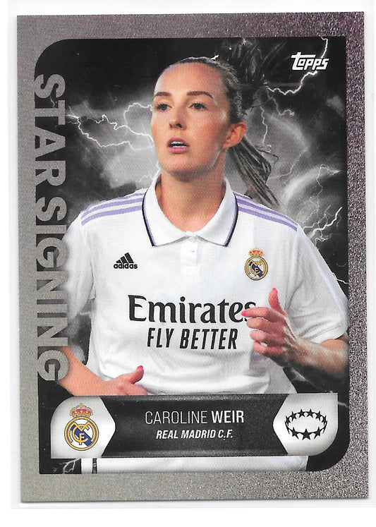 Caroline Weir (Real Madrid CF) Star Signing Topps UEFA Summer Signings 22-23