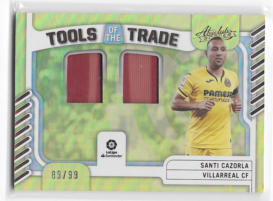 Santi Cazorla (Villarreal) Silver Absolute Tools of the Trade /99 Panini Chronicles La Liga 22-23