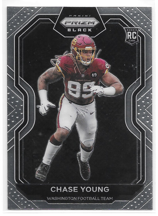 Chase Young (Washington Commanders) Prizm Black RC Panini Chronicles Football 2020