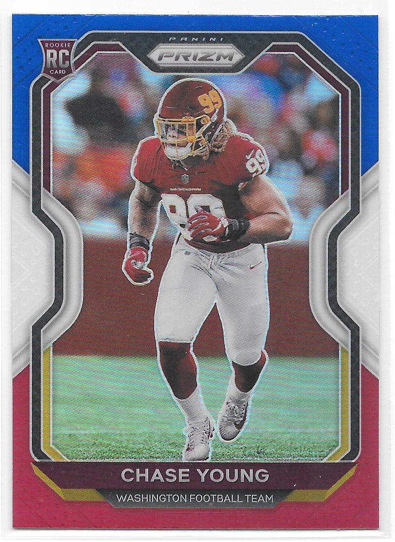 Chase Young (Washington) Red White Blue RC Panini Prizm Football 2020