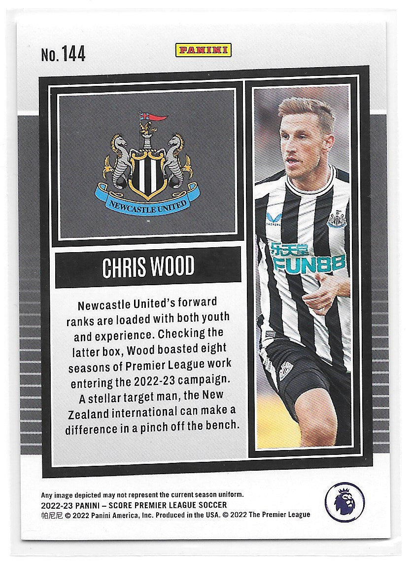 Chris Wood (Newcastle United) Blue Laser /60 Panini Score Premier League 22-23