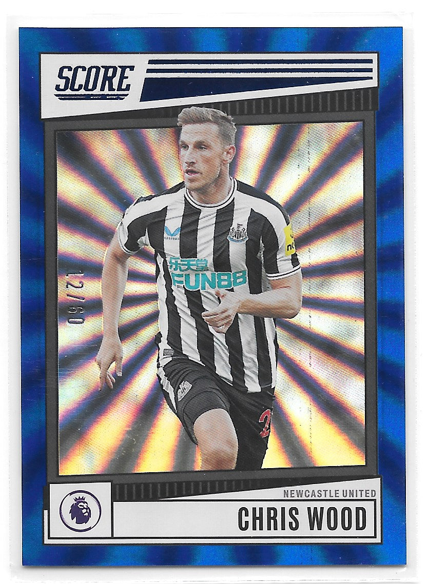 Chris Wood (Newcastle United) Blue Laser /60 Panini Score Premier League 22-23