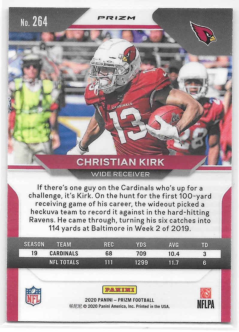 Christian Kirk (Arizona Cardinals) Red White Blue Panini Prizm Football 2020