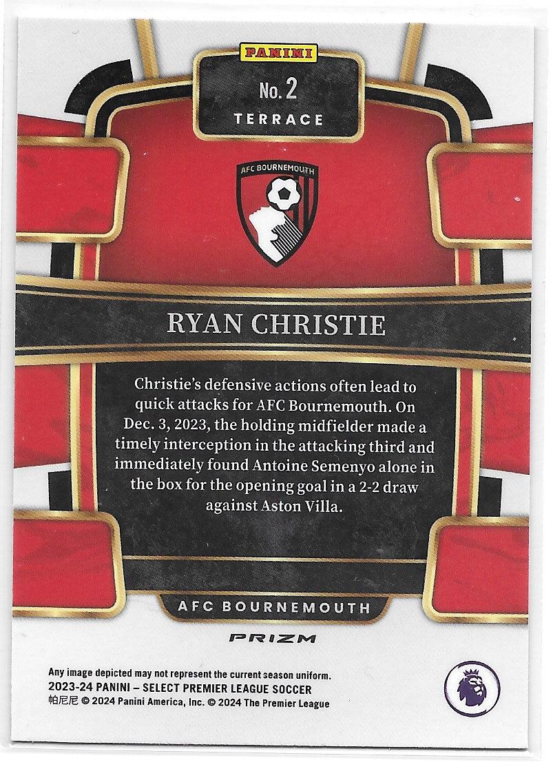 Ryan Christie (AFC Bournemouth) Terrace MultiColor Panini Select Premier League 23-24