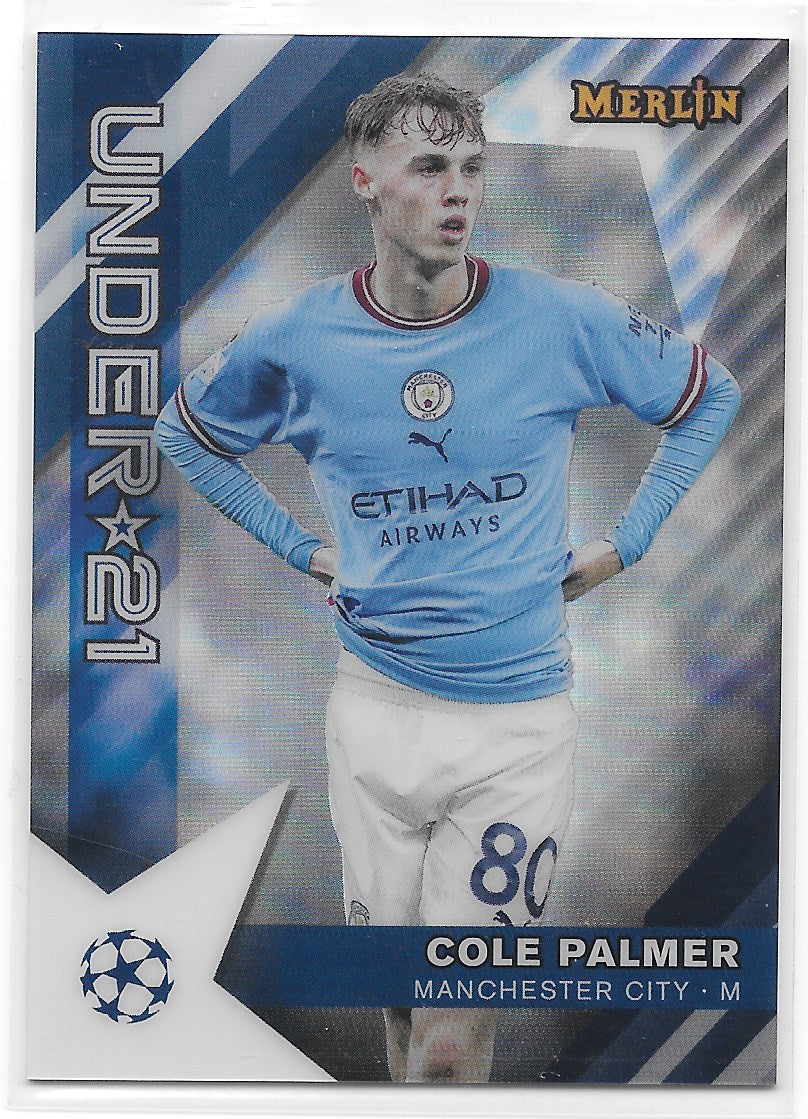 Cole Palmer (Manchester City) Under 21 Stars Topps Merlin Chrome UCC 22-23