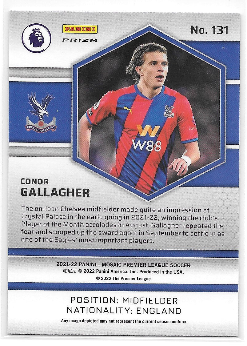 Conor Gallagher (Crystal Palace FC) Reactive Gold Panini Mosaic Premier League 21-22