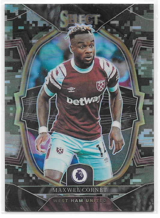 Maxwel Cornet (West Ham United) Terrace Camo /225 Panini Select Premier League 22-23