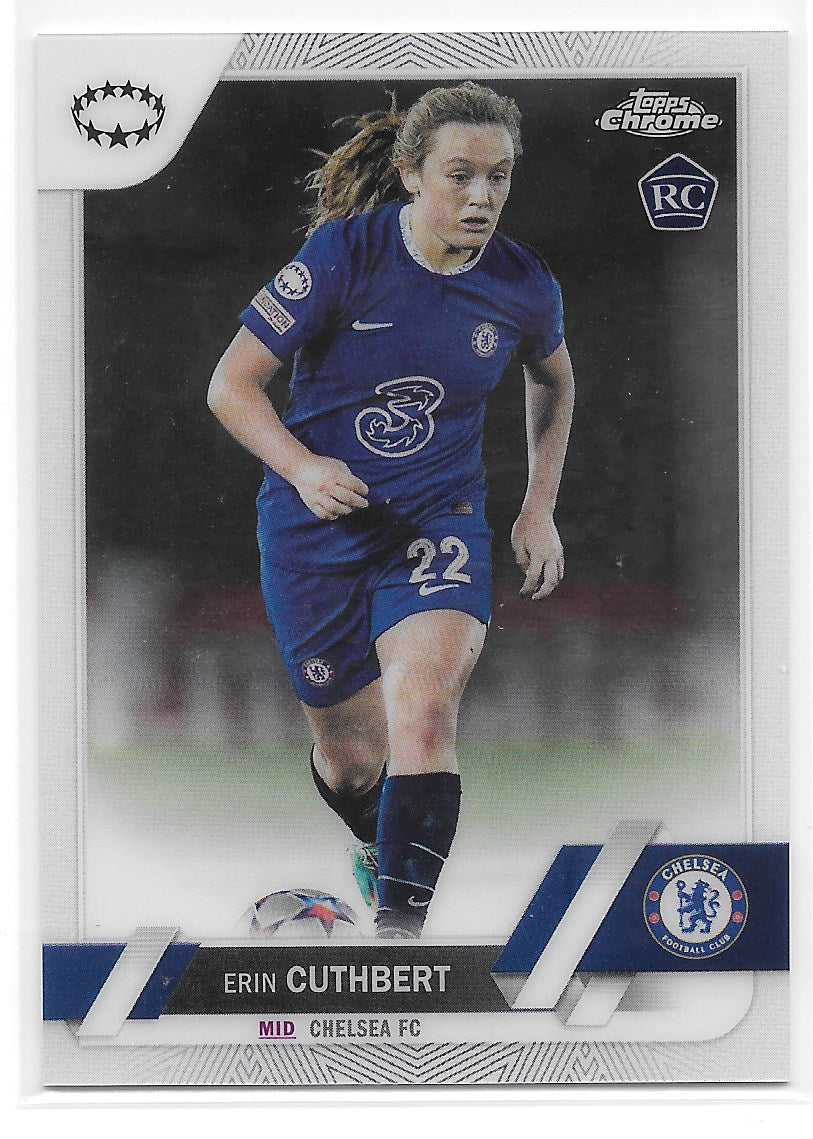 Erin Cuthbert (Chelsea FC) Rookie Card Topps Chrome UEFA Women’s Champions League 22-23