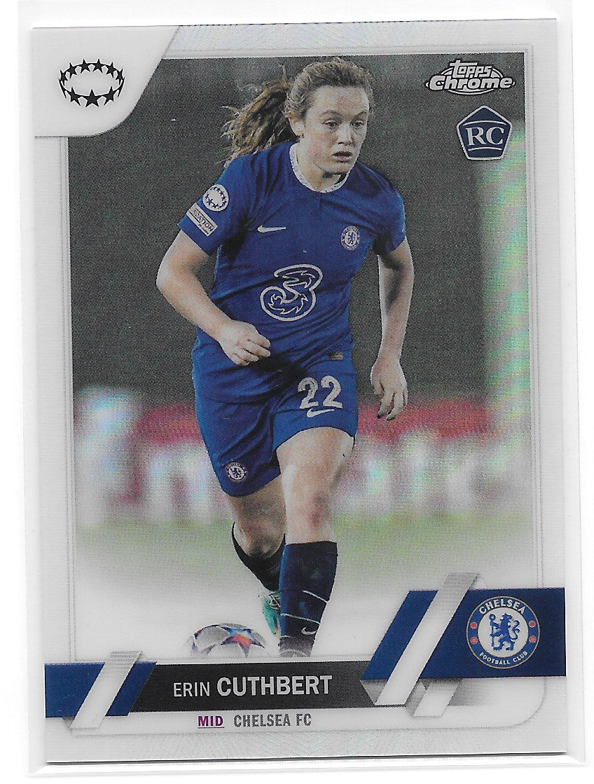 Erin Cuthbert (Chelsea FC) Refractor RC Topps Chrome UEFA Women’s Champions League 22-23