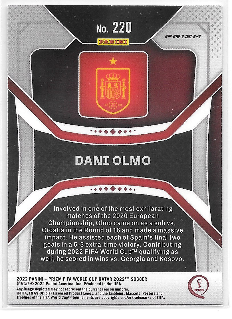 Dani Olmo (Spain) Breakaway Panini Prizm FIFA World Cup Qatar 2022