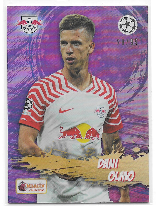 Dani Olmo (RB Leipzig) Fan Favourites /99 Topps Merlin Heritage UCC 23-24