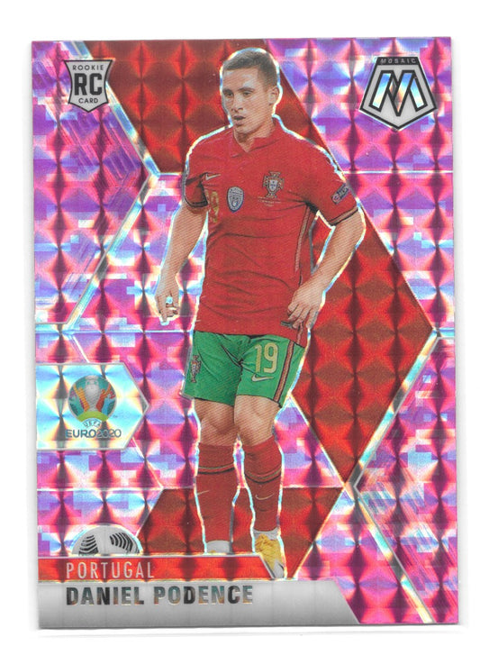 Daniel Podence (Portugal) Camo Pink Panini Mosaic UEFA Euro 2020