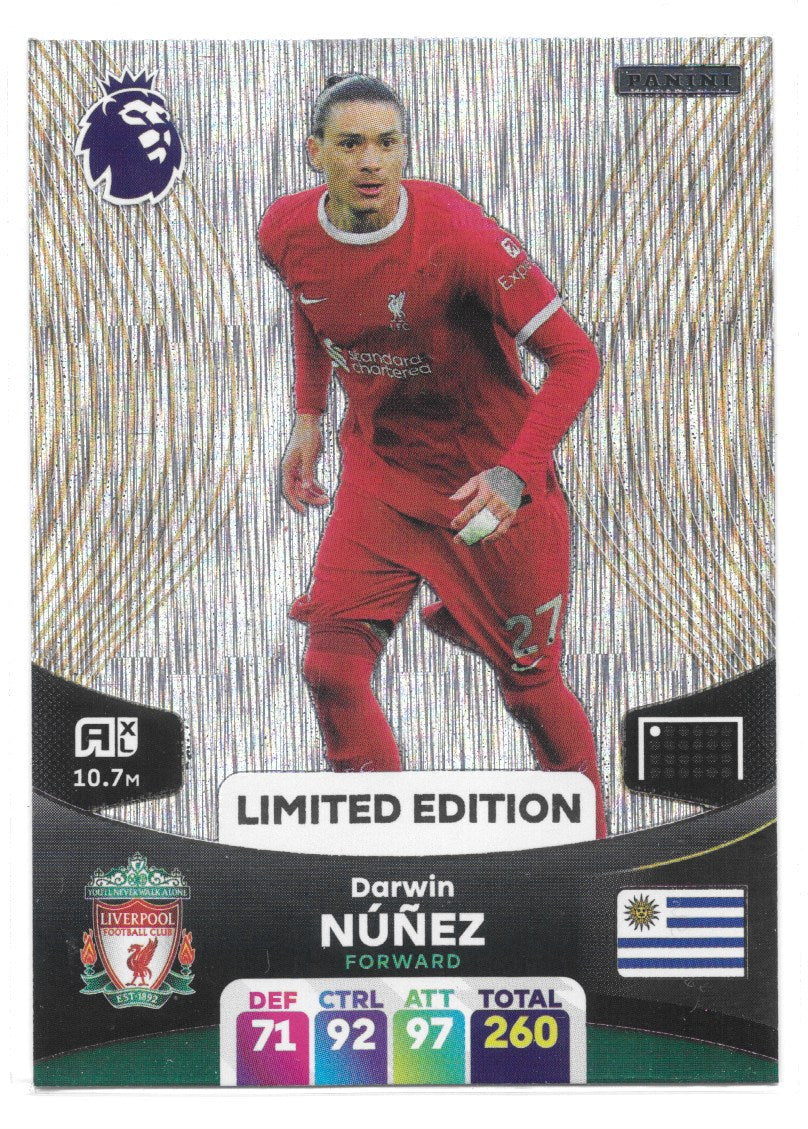 Darwin Nuñez (Liverpool FC) Limited Edition Adrenalyn XL 2024