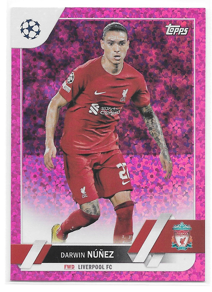 Darwin Nunez (Liverpool FC) Pink Sparkle Topps UCC Flagship 22-23