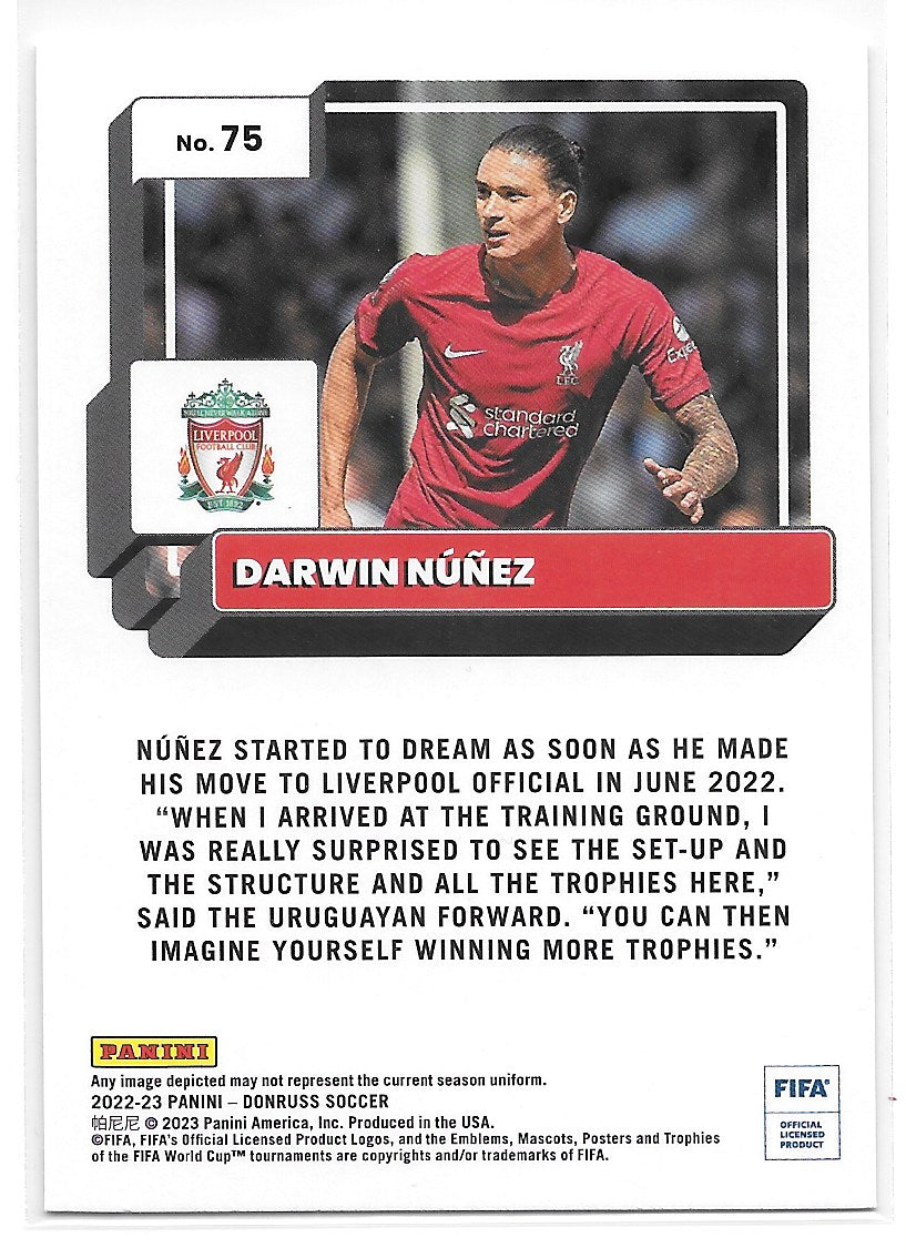 Darwin Nunez (Liverpool FC) Silver Panini Donruss FIFA 22-23