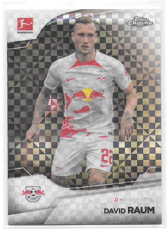 David Raum (RB Leipzig) X-Fractor Refractor /250 Topps Chrome Bundesliga 22-23