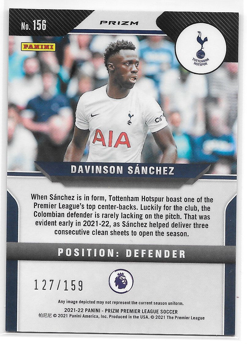 Davinson Sanchez (Tottenham Hotspur) Red Mojo /159 Panini Prizm Premier League 21-22