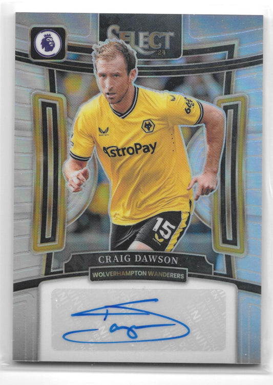 Craig Dawson (Wolverhampton Wanderers) Autograph Panini Select Premier League 23-24