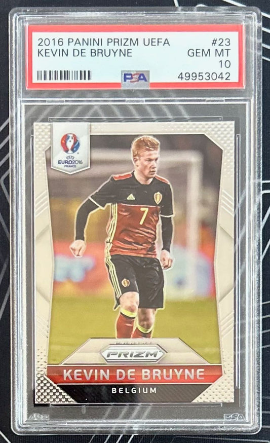 Kevin De Bruyne (Belgium) Base Panini Prizm UEFA Euro 2016 PSA 10