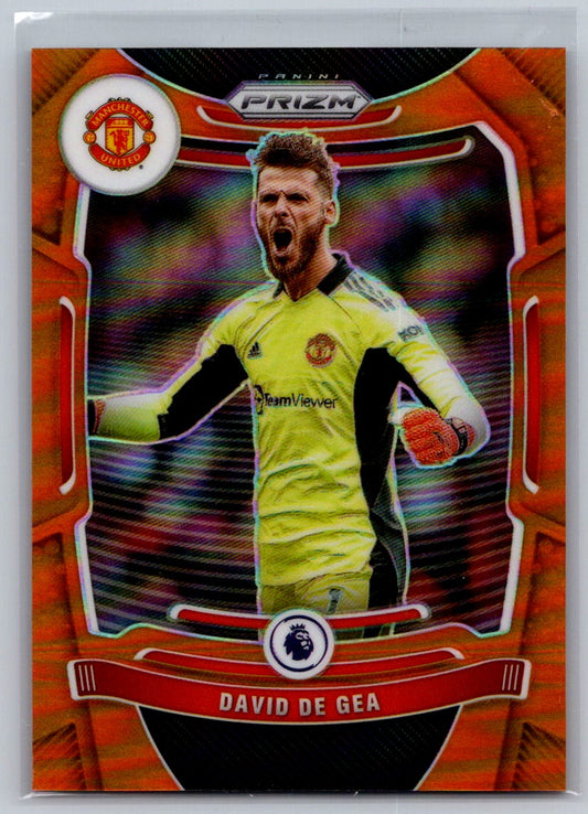 David De Gea (Manchester United) Orange Prizm /25 Panini Prizm Premier League 21-22