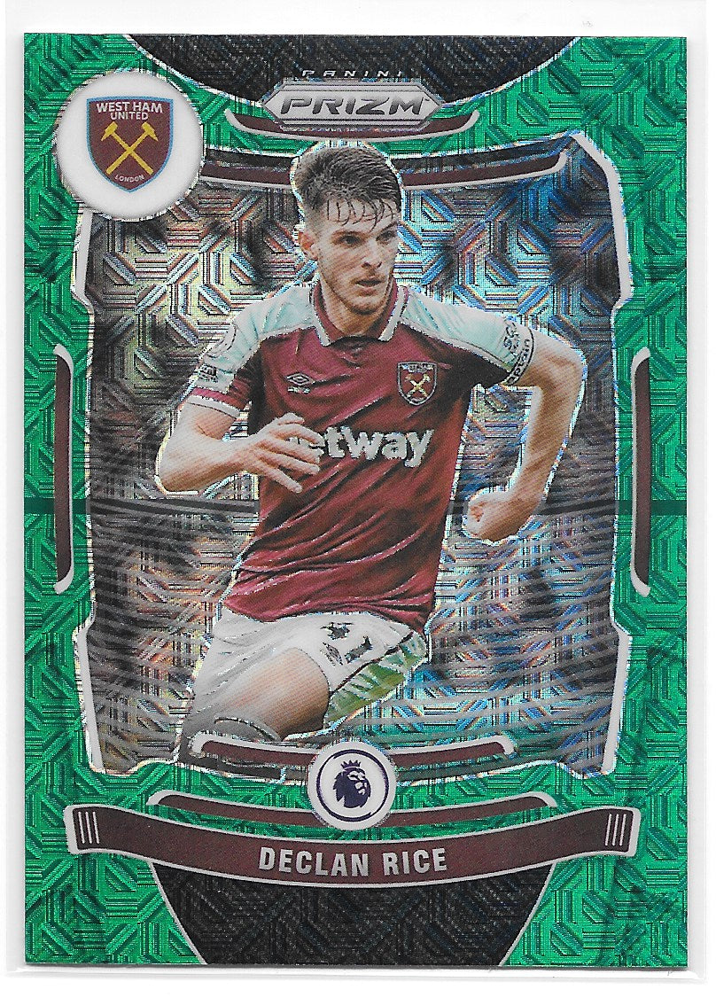 Declar Rice (West Ham United) Green Mojo Panini Prizm Premier League 21-22