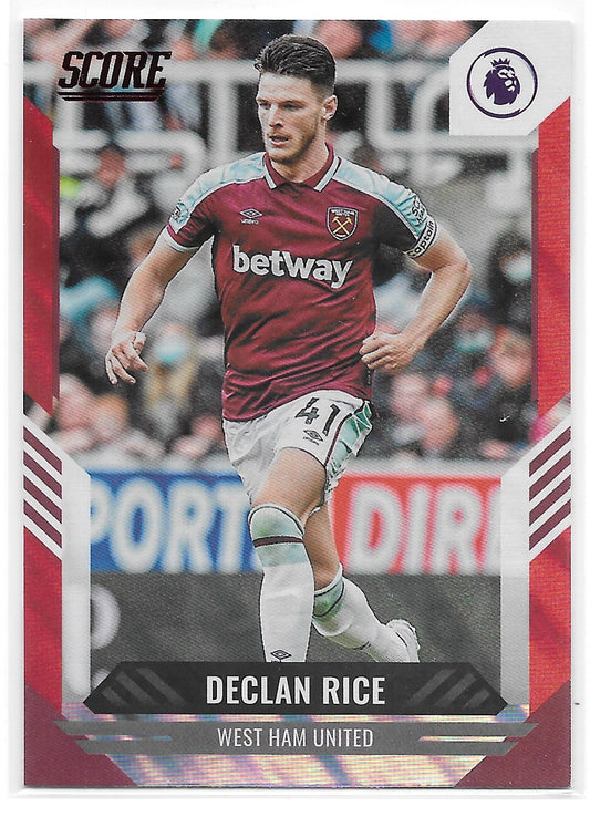 Declan Rice (West Ham United) Red Laser Panini Score Premier League 21-22