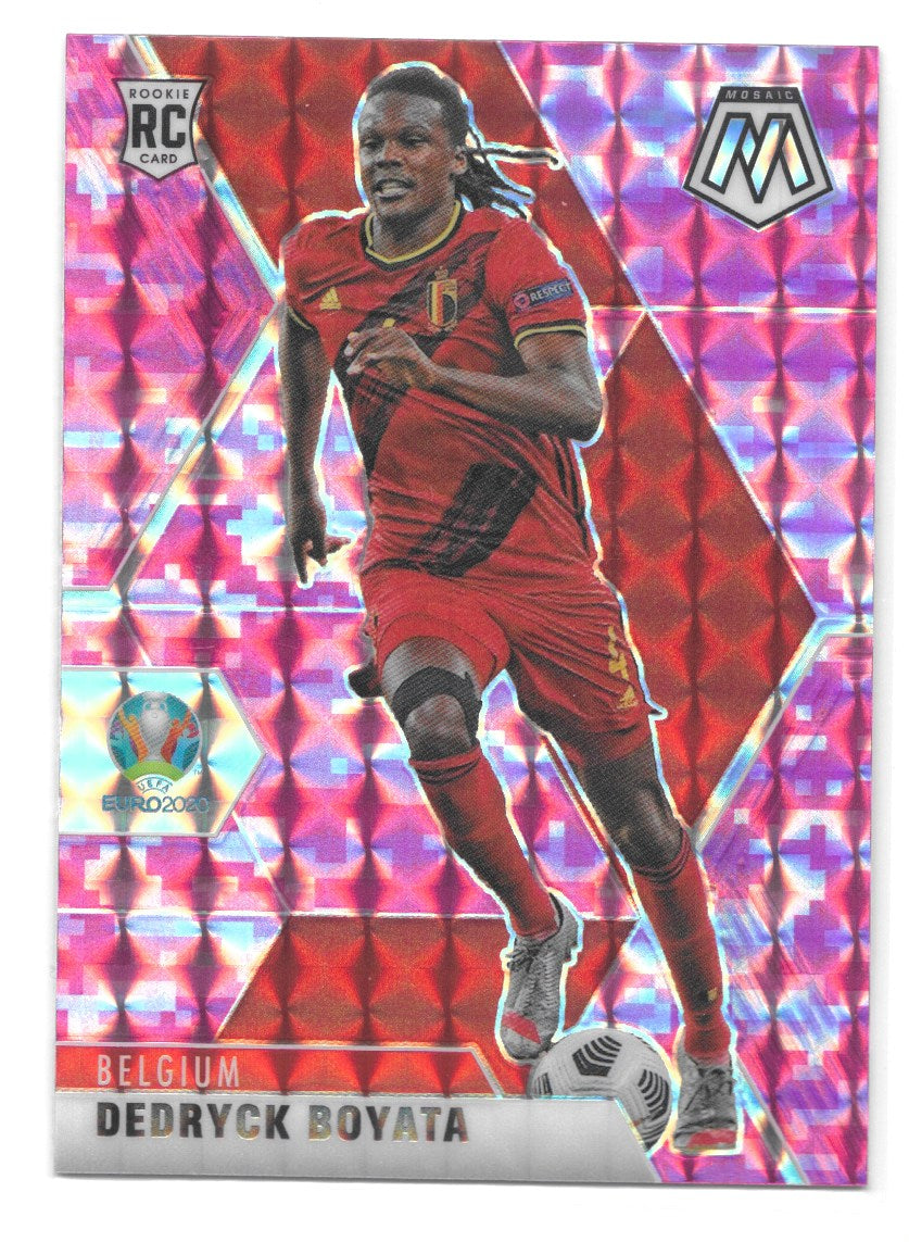 Dedryck Boyata (Belgium) Camo Pink RC Panini Mosaic UEFA Euro 2020