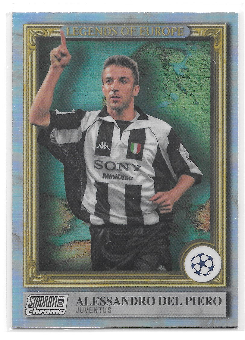 Alessandro Del Piero (Juventus) Legends of Europe Topps Stadium Club Chrome 22-23