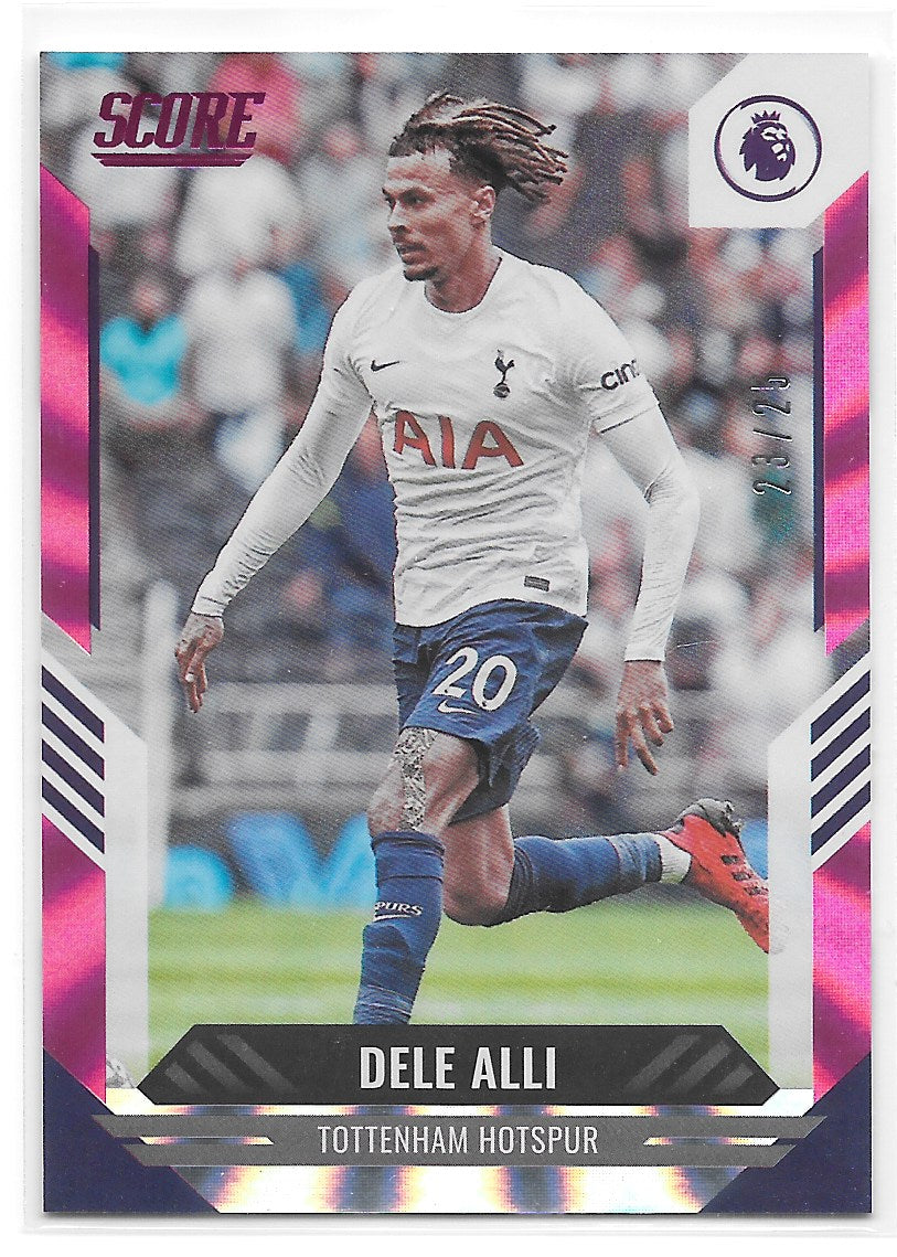 Dele Alli (Tottenham Hotspur) Pink Laser /25 Panini Score Premier League 21-22