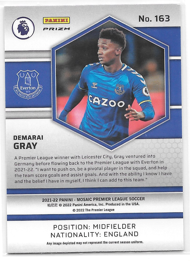 Demarai Gray (Everton) Mosaic Panini Mosaic Premier League 21-22