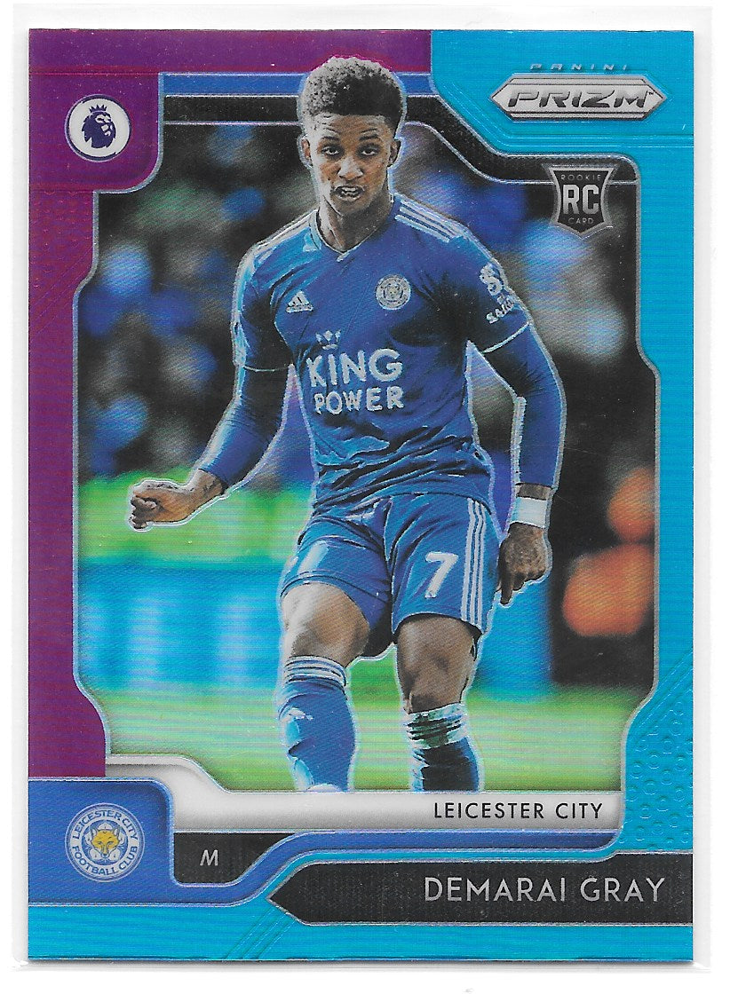 Demarai Gray (Leicester City FC) MultiColor RC Panini Prizm Premier League 19-20