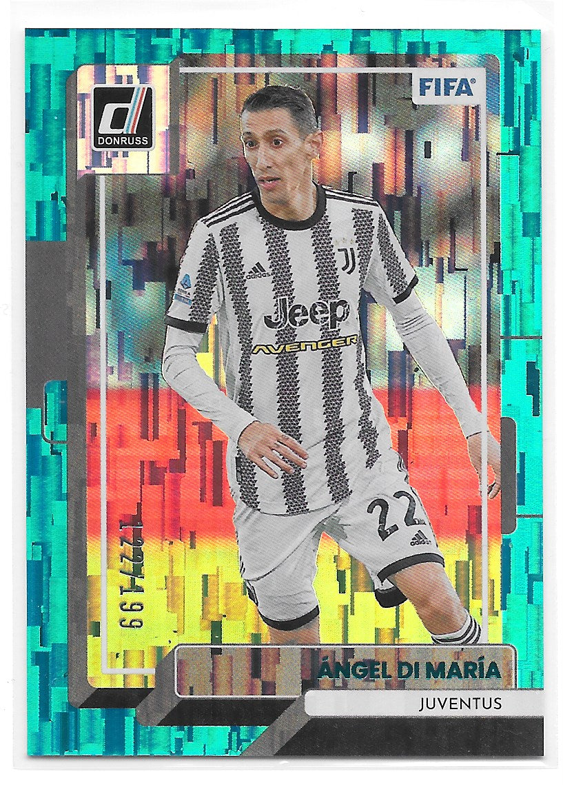 Angel Di Maria (Juventus) Teal /199 Panini Donruss FIFA 22-23