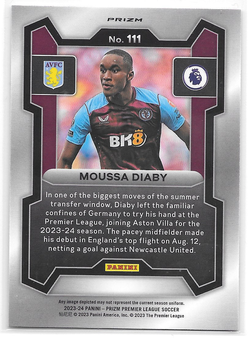 Moussa Diaby (Aston Villa) Choice Panini Prizm Premier League 23-24