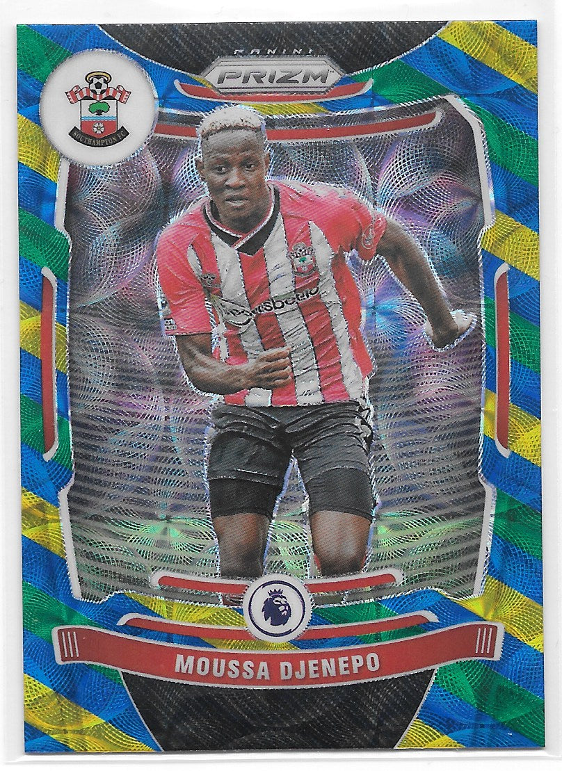 Moussa Djenepo (Southampton FC) Blue/Yellow/Green Choice Panini Prizm Premier League 21-22