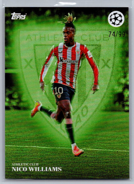 Nico Williams (Athletic Bilbao) Green /99 Topps Simplicidad UCC 24-25