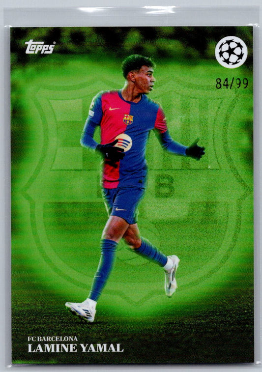 Lamine Yamal (FC Barcelona) Green /99 Topps Simplicidad UCC 24-25