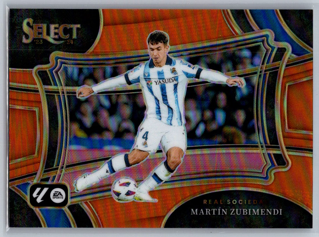 Martin Zubimendi (Real Sociedad) Field Level Orange /49 Panini Select La Liga 23-24